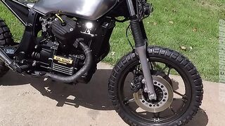 It took 4 years to completely transform this 40 year old motorcycle and the results are EPIC
