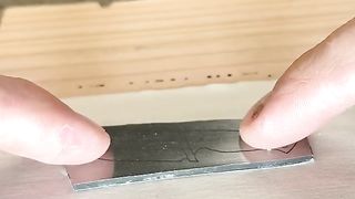 Making Little Damascus Hunting Knife
