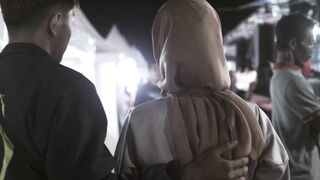 Night market, travel entertainment in Indonesia