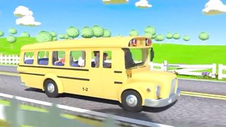 Wheel on The Bus l Cocomelan l Kidsrhymes Nursery Rhymesl