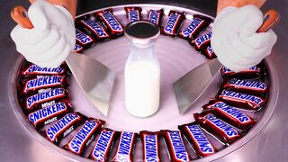 Massive Snickers | Ice Cream Rolls | satisfying Food Transformation with Chocolate Bars | Mr Markhor01