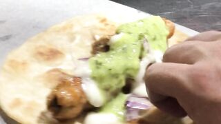 Beef roll paratha