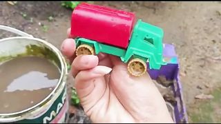 part 4 mencuci mibil mainan tangki dan mobil balab warna putih dan pink