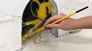 We see road cracks, the artist sees 3D art opportunities