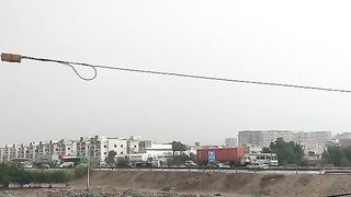 Hyderabad asmani bijlee girnay ka mazar