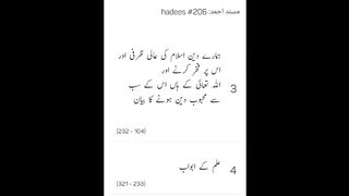 Musnad Ahmed Hadees No 206 - 209 _ Ahmad ibn Hambal
