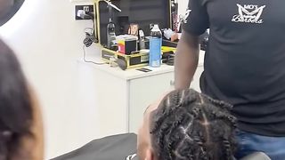 Barber pranking his clients