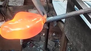 Making a fox ornament with  glass