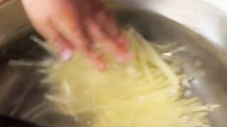Boy prepares lunch for the whole family