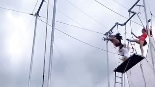 These people have great acrobatic skills!