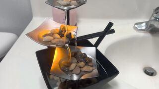 HoMedics Indoor 3-Tier Relaxation Tabletop Fountain, Automatic Pump with Power | Available On Amazon Off 60%