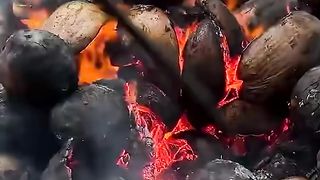 Roasted coconut water seems delicious