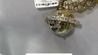 Real Gold & Diamond World is Yours 3D Globe Pendant by Ijaz Jewelers