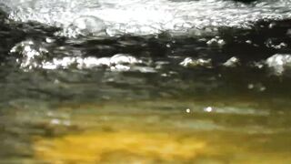 The river water flow is clean and clear