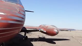 This private jet used to belong to Elvis and has been abandoned for over 40 years
