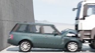 Here is how much damage a truck causes in accidents at different speeds
