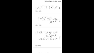 Musnad Ahmed Hadees No 410 - 415 _ Ahmad ibn Hambal
