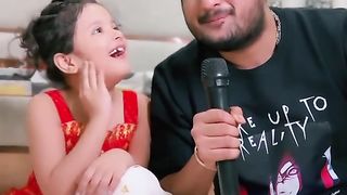 Cute girl singing