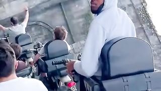 His reaction through the whole ride is hilarious!