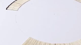 Amazing fiery match chain reaction!