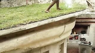 Building a modern underground hut in 100 days!