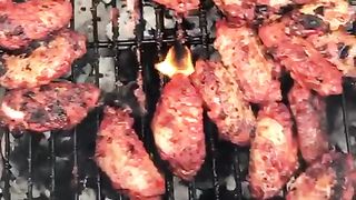 Barbeque chicken wings