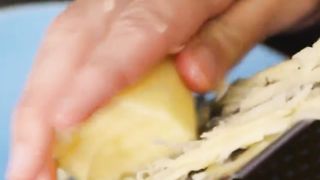 Potatoes with ham and cheese