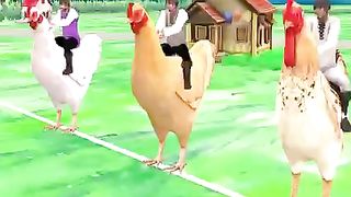 Giant chicken race village comedy video stories in Urdu