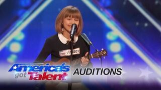 Grace VanderWaal: 12-Year-Old Ukulele Player Gets Golden Buzzer - America's Got Talent