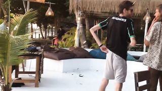 Breathtaking Sunset Spectacle at Tong Sala Beach Lounge in Koh Phangan