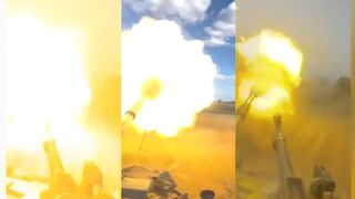 Ukrainian marines fight Russian forces in a armoured tank