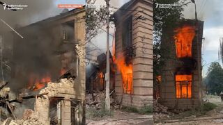 Russian Strike School In Ukrainian City Of Slovyansk