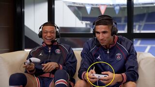 Famous Footballer Playing FIFA ft. Mbappe, Hakimi, Messi _HD