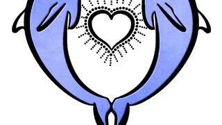 Dolphin coloring drawing