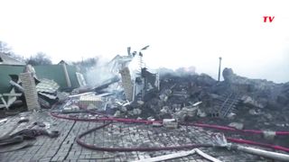 Beginilah Kondisi Bangunan yang Rata dengan Tanah setelah terkena Bom Rusia di wilayah Donetsk