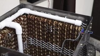 How To Make A DC Air Cooler || Battery Powered Cooler - Gadgetzone24