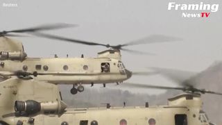 Tentara AS melakukan latihan serangan udara di Korea Selatan