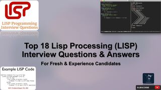 Lisp Processing Interview | Top 18 Q&A | for fresh & experience candidates