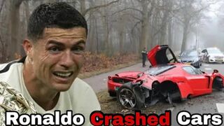 Cristiano Ronaldo Crashed Cars Until 2023 / Ronaldo Accident. Video 2023