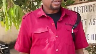 Security man wants his master arrested.