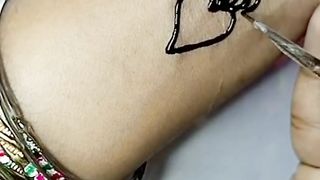 Henna heart design