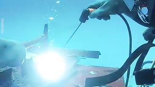 This is how welding is done underwater