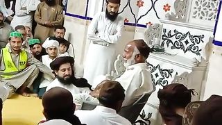 جب ایک بزرگ حافظ سعد حسین رضوی سے ملاقات کے لیے آجا????????
