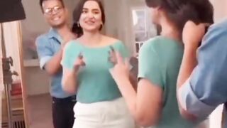 Yumna Zaidi kay cream commercial shooting