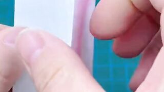 Making hearts with paper