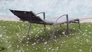 A hailstorm in south Africa