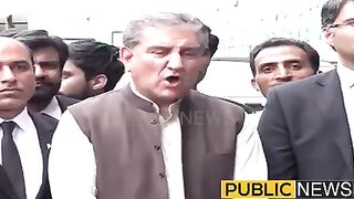 شاہ محمود قریشی کا دھماکے دار بیان #imrankhan #breakingnews #publicnews