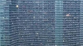The largest residential building in the world is located in Hangzhou, China. 30,000 people live in apartments in this multi-storey building.