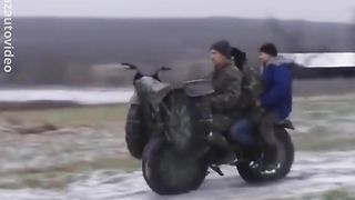 This Russian Mini-Bike Can Fit Inside A Bag!!!!