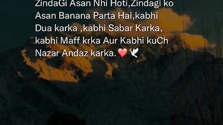 Zindagi Asan ni hoti status